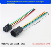 Kabel Konektor Mobil Tahan Air PBT Terisolasi 1/2/3/4/6/8/12/14/16 Pin Male-Female Konektor Kabel Harness Steker Lampu Belakang