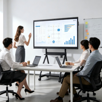 Pizarra Interactiva Inteligente para Aula, Pantalla Táctil LCD 4K de 75 Pulgadas con 1 Año de Garantía