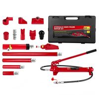 Kit de réparation de châssis de voiture avec cric hydraulique Porta Power de 10 tonnes