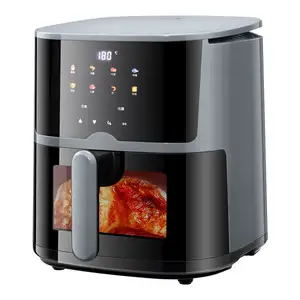 뜨거운 공기 프라이 6l 8l 디지털 오일 무료 요리 전기 깊은 프라이 공기 프라이 토스터