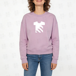 Sudaderas de Cuello Redondo Extra Grandes para Mujer, de Algodón de 300 g/m², Casuales, Ecológicas, con Bordado Personalizado al por Mayor - Product Image 4