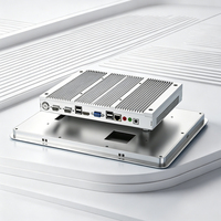 Chassis Komputer Industri Tertanam Khusus, Kokoh Tanpa Kipas, Hard Drive 128GB, RAM 4GB untuk Lingkungan Industri yang Keras