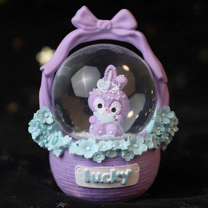 كرة جديدة لطيفة كرتونية ثلاثية الأبعاد كرة ثلج صغيرة مضيئة لحلي هدايا عيد الميلاد - Product Image 6