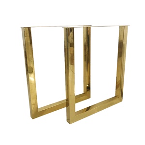 Modern Industrial-Style Metal Brass Table <strong>Bench</strong> <strong>Legs</strong> Heavy-Duty Stainless Steel Cast Iron for Dining Table Living Room Furniture - Product Image 3