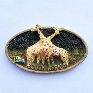 Resina Jirafa Sudáfrica 3D Nevera Imán Colección Souvenirs. Decoración del hogar y la cocina Pegatinas magnéticas Artesanía de resina Artesanías de resina - Product Image 6