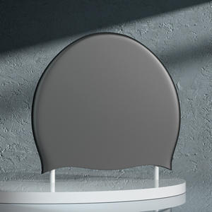 Gorro <span class=keywords><strong>de</strong></span> natación <span class=keywords><strong>de</strong></span> silicona unisex, resistente al agua, pelo largo sin estirar, diseño <span class=keywords><strong>de</strong></span> gota <span class=keywords><strong>de</strong></span> agua <span class=keywords><strong>de</strong></span> Color sólido para mujeres y nadadores adultos - Product Image 4