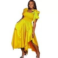 Robe de soirée grande taille, couleur unie, ourlet irrégulier, élégante pour les événements formels, polyester, toutes saisons