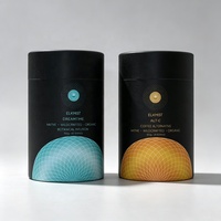 Boîte cylindrique ronde personnalisée biodégradable de qualité alimentaire pour café, emballage en carton, tube en papier pour emballage alimentaire