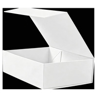 Boîte cadeau pliable à fermeture magnétique - Boîtes de demande en mariage pour garçons d'honneur et demoiselles d'honneur, mariage, relations publiques, anniversaires, fêtes (Blanc)