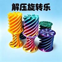 Juguete giratorio de plástico estilo TikTok, superventas transfronterizo, retro, en forma de cono, antiestrés, adorno 3D, directo de fábrica