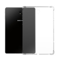 Darbeye dayanıklı silikon Samsung kılıfı Galaxy Tab S4 10.5 SM-T830 SM-T835 şeffaf şeffaf TPU yumuşak 4 köşe hava yastığı kapağı
