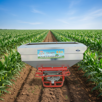 Semoir à gazon et épandeur d'engrais à trémie en acier inoxydable, entraîné par prise de force de tracteur, haute efficacité, pour l'agriculture et le contrôle des insectes - Marque Runzecheng