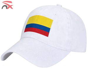Casquette de baseball ajustable de qualité supérieure pour les fans de football, avec drapeau colombien, en gros - Product Image 2