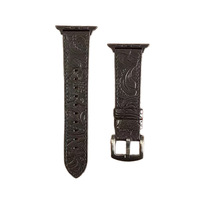 Bracelet de montre en cuir véritable rétro vintage à motif Crazy Horse avec boucle à ardillon pour montre connectée