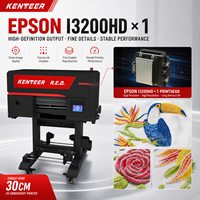 Imprimante UV DTF Kenteer I3200HD multifonctionnelle, machine à broder en relief 3D, machine d'impression textile en relief pour vêtements