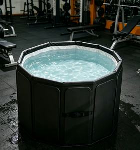 Vanace Round Portable Ice <b>Bath</b> Tub <b>Foldable</b> Cold Plunge <b>Bath</b> for Home Wellness and Outdoor Relaxation - Product Image 1