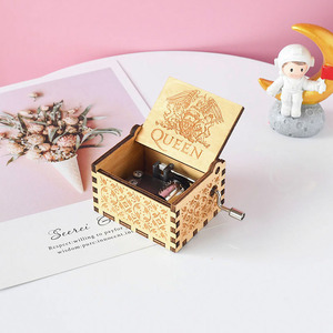 Venta caliente de mini de la mano de madera manivela <span class=keywords><strong>caja</strong></span> de música para regalos - Product Image 3