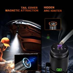 WOSEN Arc Cigarette Lighter Imanes Zoomable Linterna Usb Recargable Linterna Blanca Led Antorcha Luz Linterna Táctica - Product Image 3