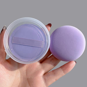 Fabrik benutzer definierte lila Farbe trocken nass Schwamm Puff rundes Dreieck quadratische Form kleines Kissen <span class=keywords><strong>Make</strong></span>-up Marshmallow Luftkissen Puff - Product Image 3
