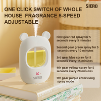Diffuseur d'arômes OEM ODM Mini 6 huiles essentielles, capacité 50 ml, écologique, rechargeable, sans fil, portable, USB, batterie, hôtel, mur, voiture