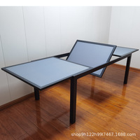 Table d'extension de salle à manger en aluminium