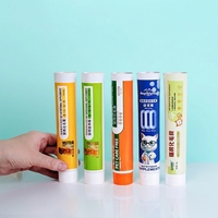 HaoShuoDa - Cilindro Flexible de Aluminio y Plástico ABL, Ecológico, Impreso con UV, Personalizado, con Tapa de Rosca, para Guardar Pasta de Dientes, Pestañas Postizas