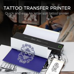 Newyes A4 Mini Tattoo chuyển máy xách tay BT không dây nhiệt Tattoo Stencil máy in cho điện thoại iOS và <span class=keywords><strong>Android</strong></span> - Product Image 4