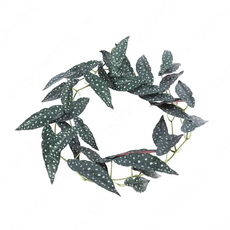 Белые ледяные листья бегонии, Листва растений, искусственная лоза, висячая гирлянда для домашнего свадебного декора стен