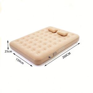 Colchón Inflable Rápido de PVC Suave con Bomba Integrada, Almohada Plegable, Diseño Moderno, Portátil, para Camping, Dormitorio, Sala de Estar, Aire Libre - Product Image 1