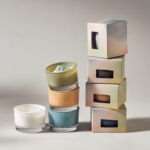 <span class=keywords><strong>Bougie</strong></span> de Manifestation et de Purification Énergétique en Verre <span class=keywords><strong>D</strong></span>époli Pastel pour Acheteurs de Boutiques Spirituelles, Vente en Gros - Product Image 1