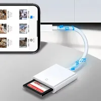 Lecteur de cartes externe multifonctionnel 4-en-1 Type-C pour cartes SD TF et clés USB, accessoire pour téléphone