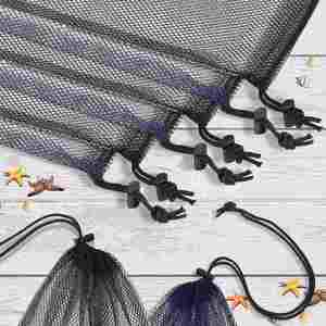 Custom Mesh <b>Drawstring</b> Bag 13 X 15.5 Inch Lock Nylon Net <b>Pouches</b> for Sports Swim Convenient Shopping Bags - Product Image 3