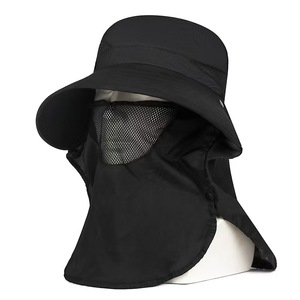 Sombrero tipo pescador con cubre cuello, transpirable, protección solar para uso en exteriores en verano - Product Image 1