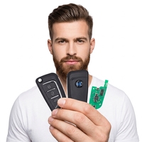 Clé de voiture universelle KEYDIY B21-3 série B à 3 boutons, télécommande ABS noire, Mercedes Benz Chevrolet KD900+ URG200