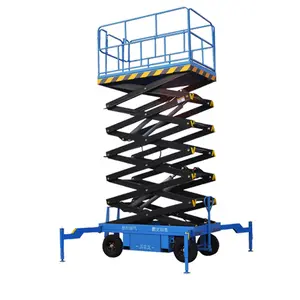 18m Movable Aerial Work Scissor Lift Tables with 500Kg Capacity New Condition Telescopic Platform Gear Motor Core Components