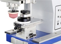 Machine d'impression par tampographie pneumatique à godet d'encre scellé pour plaques métalliques