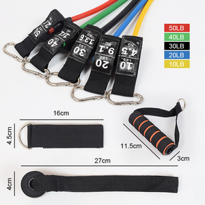 Chống trượt Tập Thể Dục Đào Tạo Ống Yoga đàn hồi phòng tập thể dục tập thể dục Workout Latex <span class=keywords><strong>Resistance</strong></span> Bands Set - Product Image 4