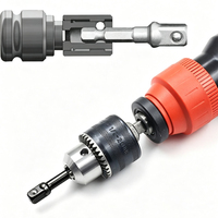 40CR-V Stahl 3-teiliger Bit-Steckschlüssel-Adapter-Satz mit Chrom-Finish für Heimwerker, mit 1/2, 3/8, 1/4 Zoll Antriebsgrößen für Elektrobohrer