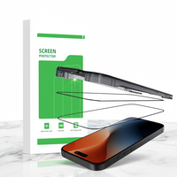 Protection d'écran en verre trempé Premium HD transparente AR AF à couverture intégrale pour iPhone 17 Pro Max