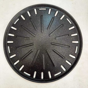 烧烤盘石圆木炭平底电烤盘烧烤盘户外煎锅不粘蜜蜂模型铁 - Product Image 4
