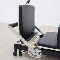 EMAX Lit de Pilates Reformer Professionnel en Alliage d'Aluminium avec Ressorts Allemands, Réglable et Portable, Poids Max Utilisateur 200KG, pour la Maison
