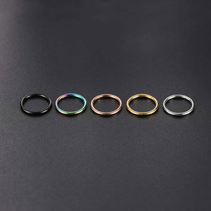 Anillo de Segmento con Bisagra de <span class=keywords><strong>Titanio</strong></span> ASTM F136 Calibre 16G para <span class=keywords><strong>Piercing</strong></span> de <span class=keywords><strong>Nariz</strong></span> y Aretes, Joyería Corporal - Product Image 4