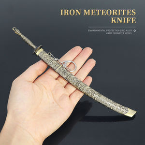 Livraison rapide pas cher métal jouet métal personnalisé porte-clés jeu épée périphérique 22CM - Product Image 2