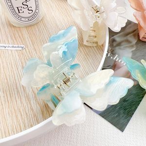 Nuova Molletta per Capelli a Farfalla Colorata, Accessorio per Capelli di Alta Qualità, Molletta a Doppio Strato con Cambio Colore, Stile Dolce - Product Image 5