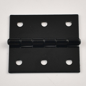 Furniture Hinge 51x46mm Black Painted Iron Surface <b>Mount</b> Durable Wooden Box Accessory - Product Image 1