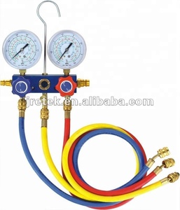 Calibrador <span class=keywords><strong>de</strong></span> colector multifuncional <span class=keywords><strong>R134a</strong></span> R404a R410A, material <span class=keywords><strong>de</strong></span> latón para refrigeración con manguera <span class=keywords><strong>de</strong></span> <span class=keywords><strong>carga</strong></span>, 1 unidad - Product Image 3