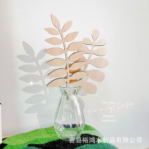 Wooden <b>Leaf</b> <b>Wall</b> Stickers Multi Piece Package Scandinavian Style For Children's Rooms Diy <b>Decor</b> - Product Image 3