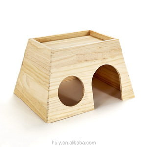 Fábrica personalizada <span class=keywords><strong>Chinchilla</strong></span> y conejillos de indias cabaña escondite casa de madera con ventana - Product Image 3