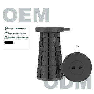 Hangruiポータブル折りたたみプラスチックスツールモダンデザインエントリーキャンプバルコニーパーク屋外仮設席 - Product Image 1