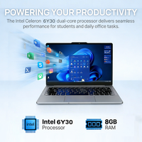 Ordinateur portable neuf de 14 pouces avec écran tactile 6Y30 OEM/ODM, Windows 11, RAM 8 Go/16 Go DDR3, ROM 256 Go HD, pour usage personnel, étudiant, études, entreprise